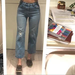 Levi’s ribcage denim jean